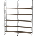 Thumbnail photo of String Floor Headboard 200, Black, 2-pack - Shelving - Nils Strinning - Black - Metal