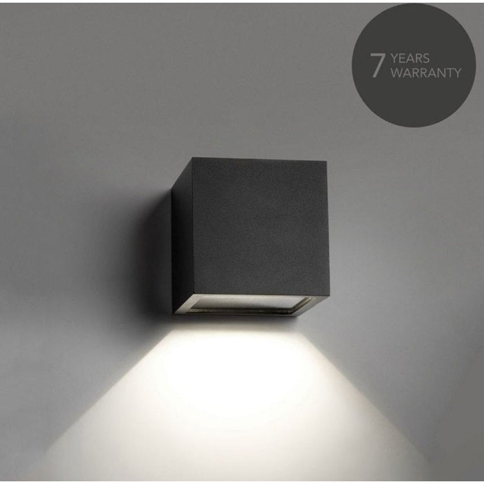 Photo of Cube Down, Black, 3,2W Led, Ip54, 3000K - Wall Lamps - Ronni Gol - Black