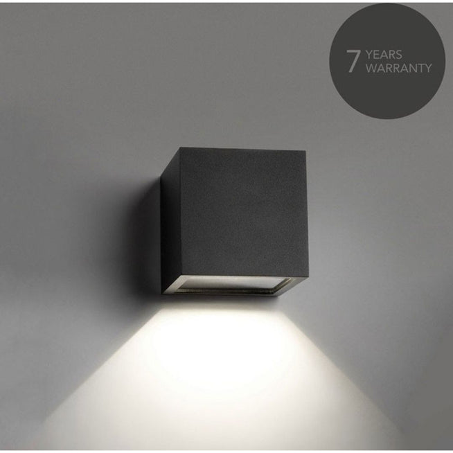 Photo of Cube Down, Black, 3,2W Led, Ip54, 3000K - Wall Lamps - Ronni Gol - Black