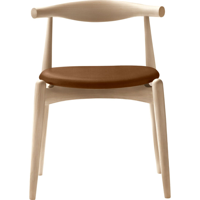 Photo of Carl Hansen - Ch20, Soaped beech, Leather group C Sif - 95 - Dining chairs - Hans J. Wegner - Wood