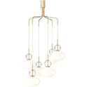 Rizzatto Cluster 6 Chandelier Satin