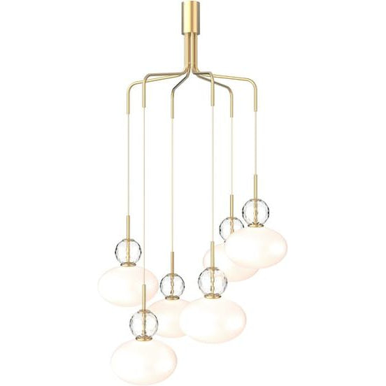 Photo of Rizzatto Cluster 6 Chandelier Satin