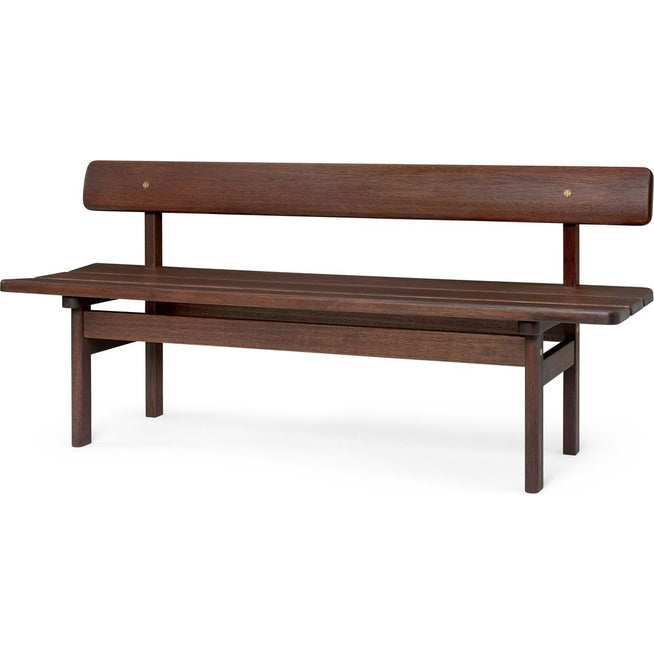 Photo of BMO699 Asserbo bench with backrest oiled eucalyptus