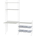 Thumbnail photo of String Shelving 78x30 - White - 3-pack - Mdf