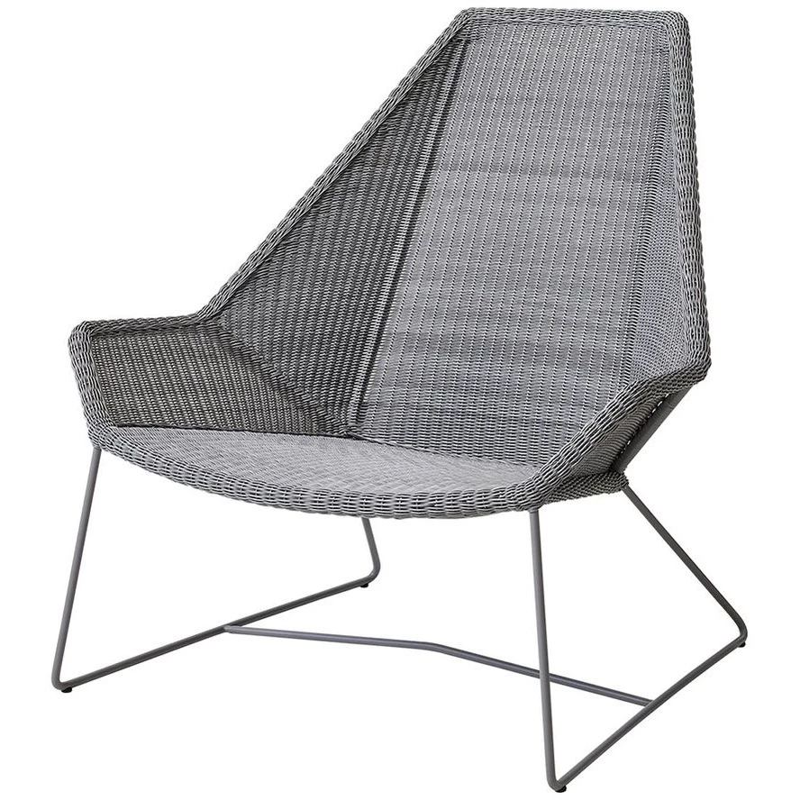 Breeze Highback Loungestol 5469 Li/ls/lw - Loungestol - Lysegrå - B: 98 X D: 87 X H: 98 X Sh: 40 Cm