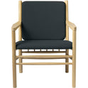 J147 Armchair - lacquered oak, dark