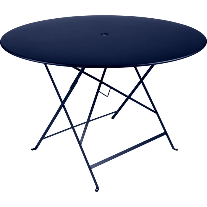 Photo of Bistro Table Ø 117 cm, Deep Blue - Outdoor Dining Table - Blue - Metal