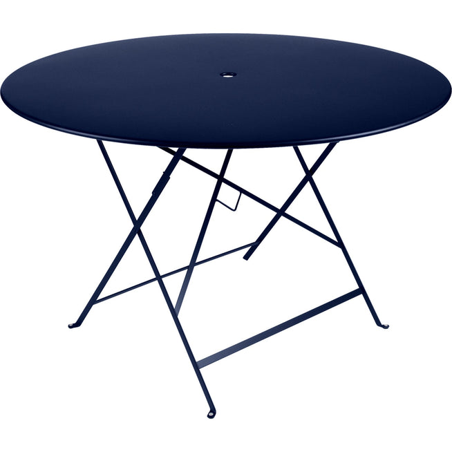 Photo of Bistro Table Ø 117 cm, Deep Blue - Outdoor Dining Table - Blue - Metal