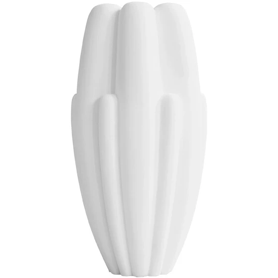 Bloom Slim Vase Big Bone White