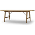 Thumbnail photo of Bm1160 Hunting Table Dining Table White Oiled Oak-Stainless Steel