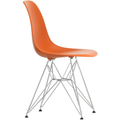 Eames Plastic Chair Dsr - 43 Rusty Orange - Chrome Base - Matstolar - Charles & Ray Eames - Orange - Metall/plast