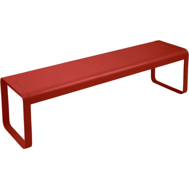 Photo of Bellevie Bench Chili 43 - Garden Benches - Pagnon & Pelhaître - Red - Metal