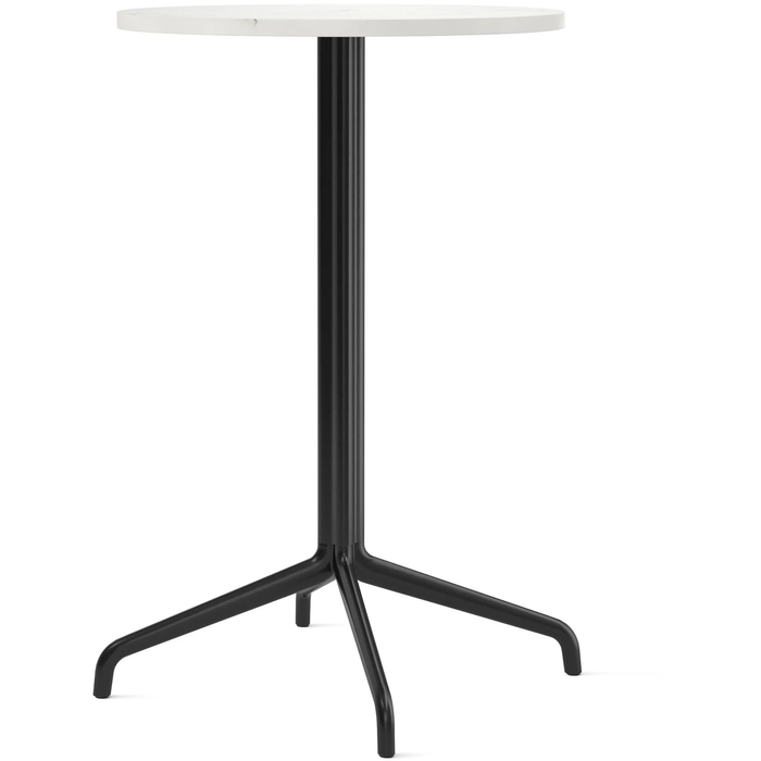 Photo of Harbour Column Counter Table 4-star - Black/off White - Ø60 Cm - Barbord - Norm Architects - Svart - Metall/sten