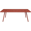Thumbnail photo of Luxembourg Table 207 x 100, Red Ochre - Outdoor Dining Table - Frédéric Sofia - Red - Metal