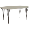 Superellips B613 – 180x120 Cm Brown Ottowa/warm Graphite - Matbord - Arne Jacobsen,bruno Mathsson,piet Hein - Brun - Metall/trä