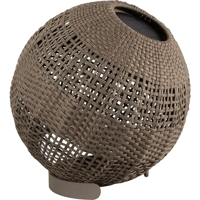 Photo of Illusion Lamp - Round - Floor Lamp - Cane-line Soft Rope - Taupe - H53 x Ø51 cm