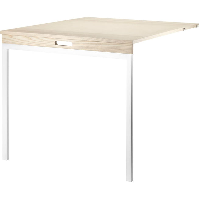 Photo of String Folding Table Ash/white - Shelving - Nils Strinning - Wood-coloured, white - Metal/wood