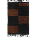 Thumbnail photo of Mara Knotted Rug - Gulvtæppe - Black/chocolate Lille - B: 80 X H: 120 X D: 4 Cm