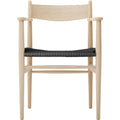 Thumbnail photo of Carl Hansen - Ch37, White Oiled Oak, Black Braided Paper String - Dining Chairs - Hans J. Wegner - Wood - Wood