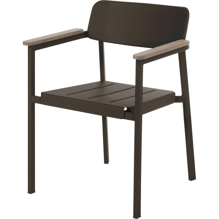 Photo of Shine Armchair Indian Brown - Matstolar Utomhus - Arik Levy - Brun - Metal/trä