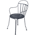 Thumbnail photo of Louvre Armchair Anthracite 47 - Outdoor dining chairs - Grey - Metal
