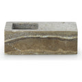Thumbnail photo of Even Lysestage - Lysestage - Silver Travertine - H5 X L15 X D8,5 Cm