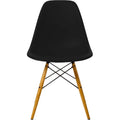 Eames Plastic Chair Dsw - 12 Deep Black - Golden Maple - Matstolar - Charles & Ray Eames - Svart - Metall/trä/plast