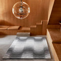 Thumbnail photo of Wave Rug 170x240, Grey, 100% New Zealand Wool, Hand Tufted - Mönstrade Mattor - Verner Panton - Grå