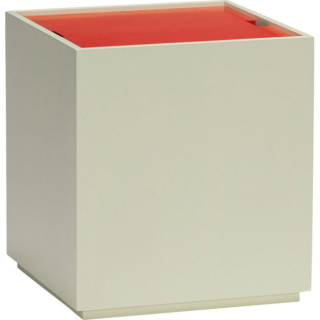 Photo of Vault Side Table/Storage Box Light Green/Red
