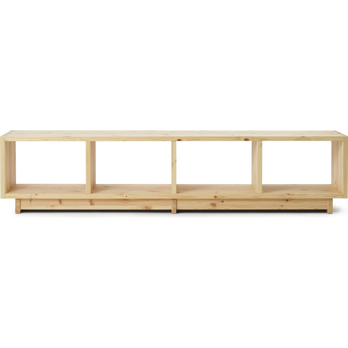 Photo of Plank Bookcase Low - Reol - Pine