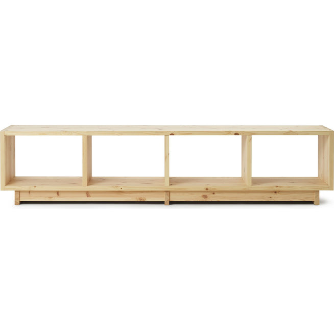 Photo of Plank Bookcase Low - Reol - Pine