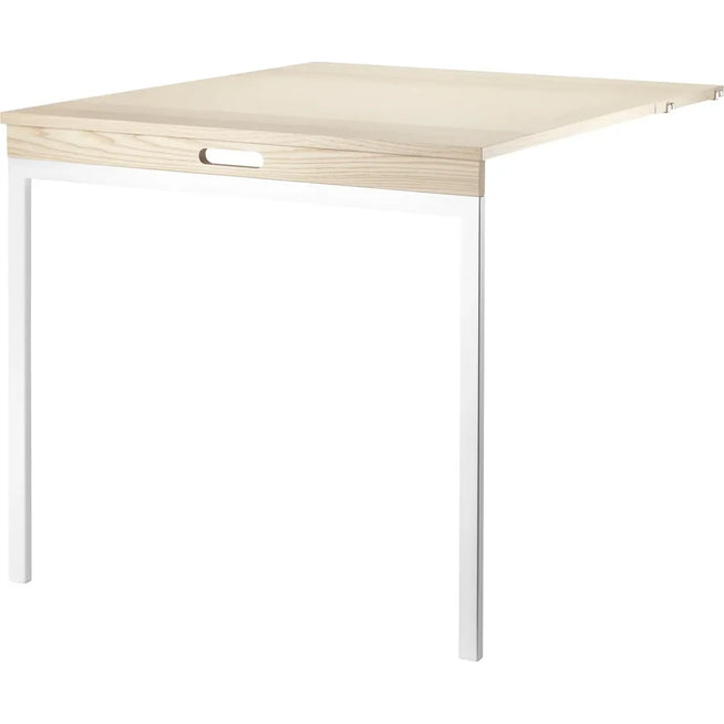 Photo of String Folding Table Ash/white - Shelving - Nils Strinning - Wood-coloured, white - Metal/wood
