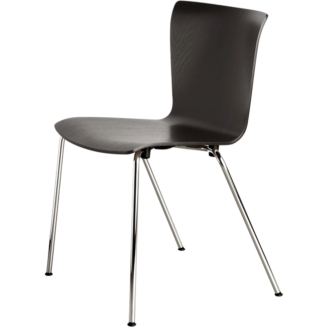 Photo of Vico Duo Vm110 Black Ash/chrome - Matstolar - Vico Magistretti - Svart - Metall/trä