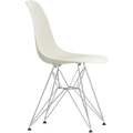 Eames Plastic Chair Dsr - 11 Pebble - Chrome Base - Matstolar - Charles & Ray Eames - Vit - Metall/plast