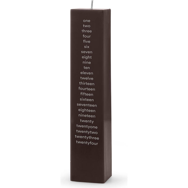 Photo of Normann Kalenderlys 2024 - Kalenderlys - Brown - Square - H25 X W5 Cm