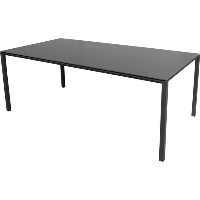 Photo of Pure Table - 200x100 - Dining Table - Frame: White Aluminium / Table Top: