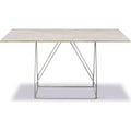 Thumbnail photo of Jg Table 6569 By Jørgen Gammelgaard - Spisebord - Ivory Quartz / Polished Stainless Steel - W140 X D140 X H72 Cm