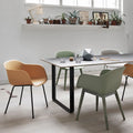 Thumbnail photo of Fiber Armchair Recycled, Wood Base