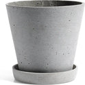 Flowerpot With Saucer, Large Ø17.5 Cm