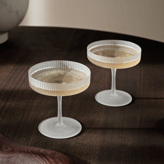 Photo of Ripple Champagne Saucer (set Of 2) - Champagneglas
