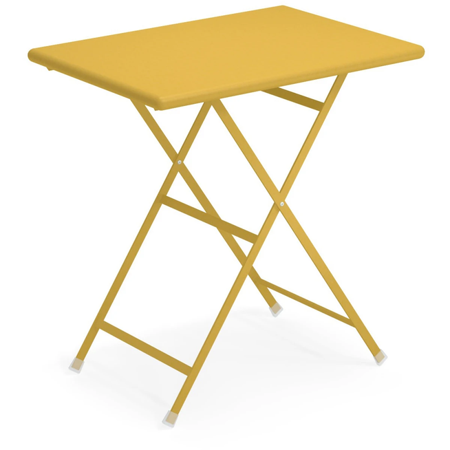Photo of Arc En Ciel Folding Table 70 Cm, Curry Yellow - Trädgårdsbord - Gul - Metall