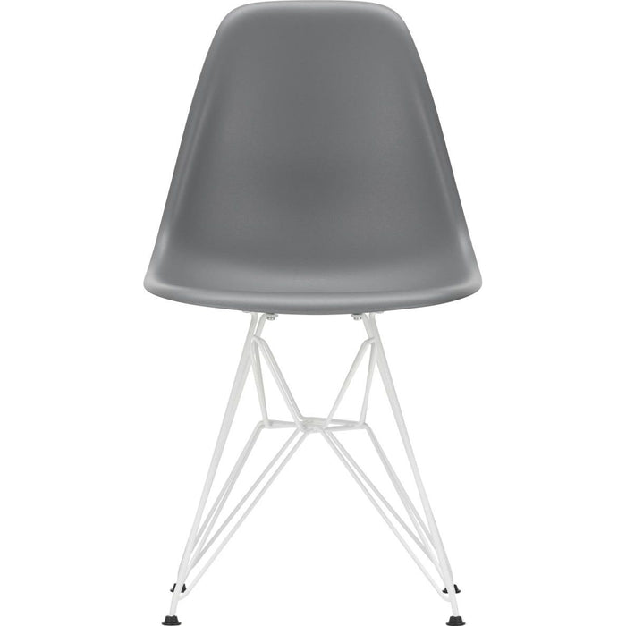 Eames Plastic Chair Dsr - 56 Granite Grey - White Base - Matstolar - Charles & Ray Eames - Grå - Metall/plast