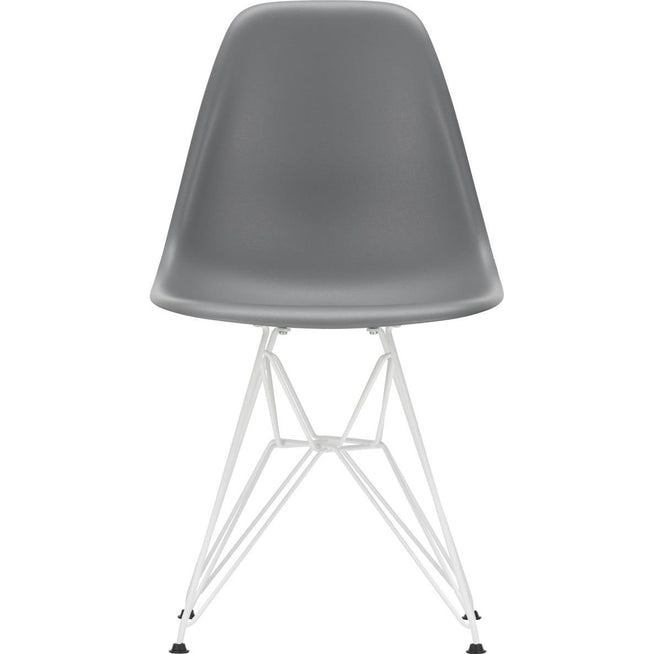 Photo of Eames Plastic Chair Dsr - 56 Granite Grey - White Base - Matstolar - Charles & Ray Eames - Grå - Metall/plast