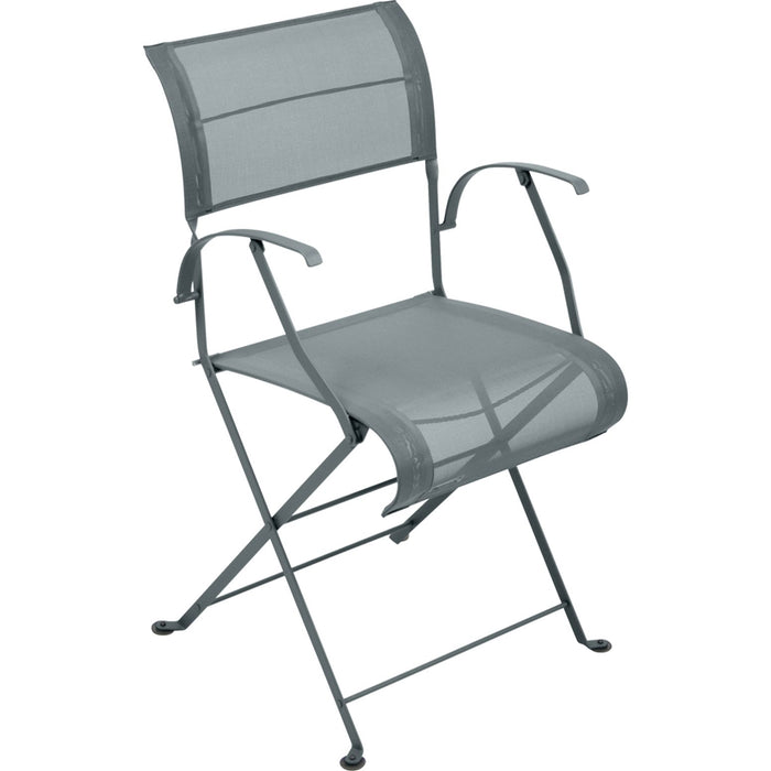 Photo of Dune Premium Armchair Storm Grey - Outdoor dining chairs - Pascal Mourgue - Grey - Metal