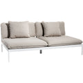 Thumbnail photo of Bönan Lounge Sofa, Light Grey Aluminium Frame, Cushion Dark Grey Sunbrella Sling - Outdoor Sofas - Studio Norrlandet