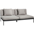 Thumbnail photo of Bönan Lounge Sofa, Dark Grey Aluminum Frame, Cushion Dark Grey Sunbrella Sling - Outdoor Sofas - Studio Norrlandet