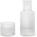 Ripple Carafe Set - H18 X Ø7,5 Cm