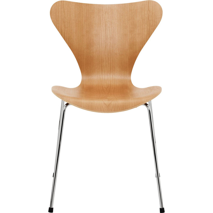 Photo of 3107 Sjuan, Cherry veneer - Dining chairs - Arne Jacobsen - Wood-coloured - Metal/wood