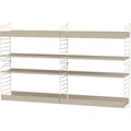 Thumbnail photo of String Wall Rack 50x30, Beige, 2-pack - Shelving - Nils Strinning - Beige - Metal