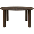 Thumbnail photo of Post Dining Table - Dining Table - Dark Brown - Ø: 150 x H: 73 cm
